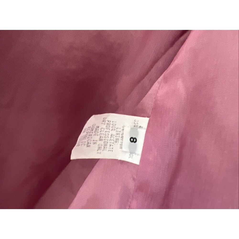 Vintage Marshall Fields Ladies Coat Size 8 Pink - Picture 6 of 8